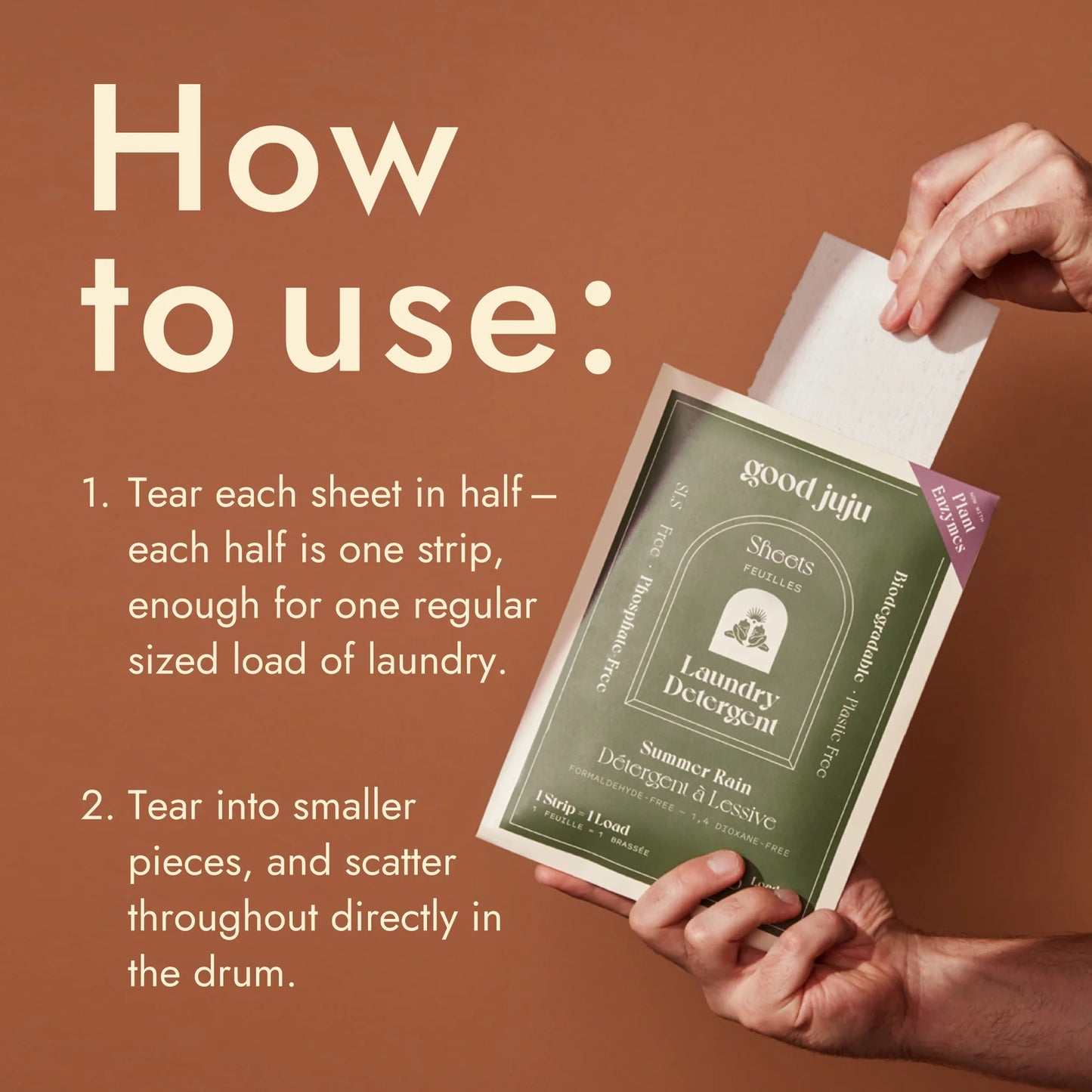 Laundry Detergent Sheets in Unscented