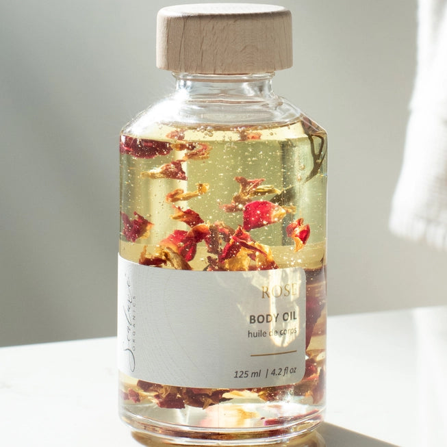 Rose bath and Body Oil (Sea Kelp Infused)