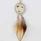 2" Tan Vision Seeker Dream Catcher with Quartz Crystal and Stones