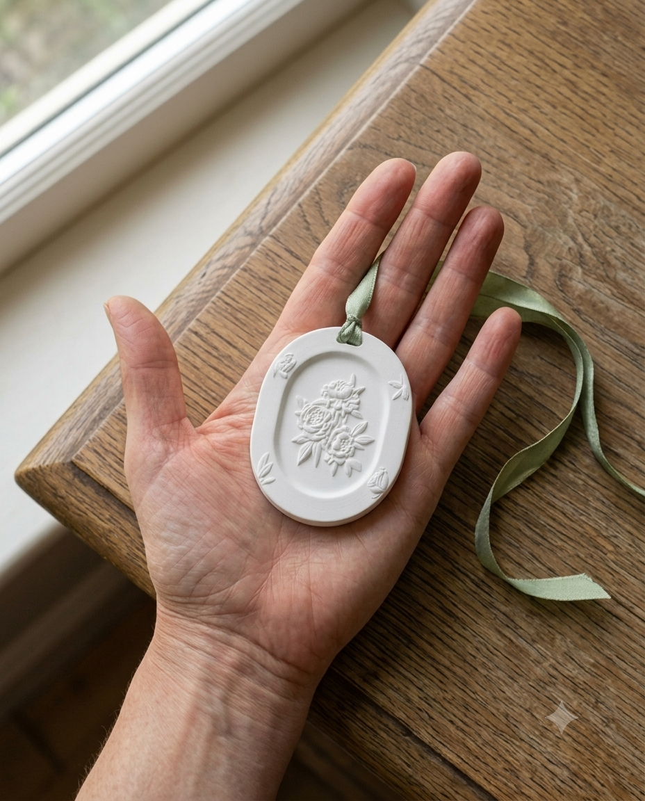Botanical Stone Pendant  | The Oriental Blend