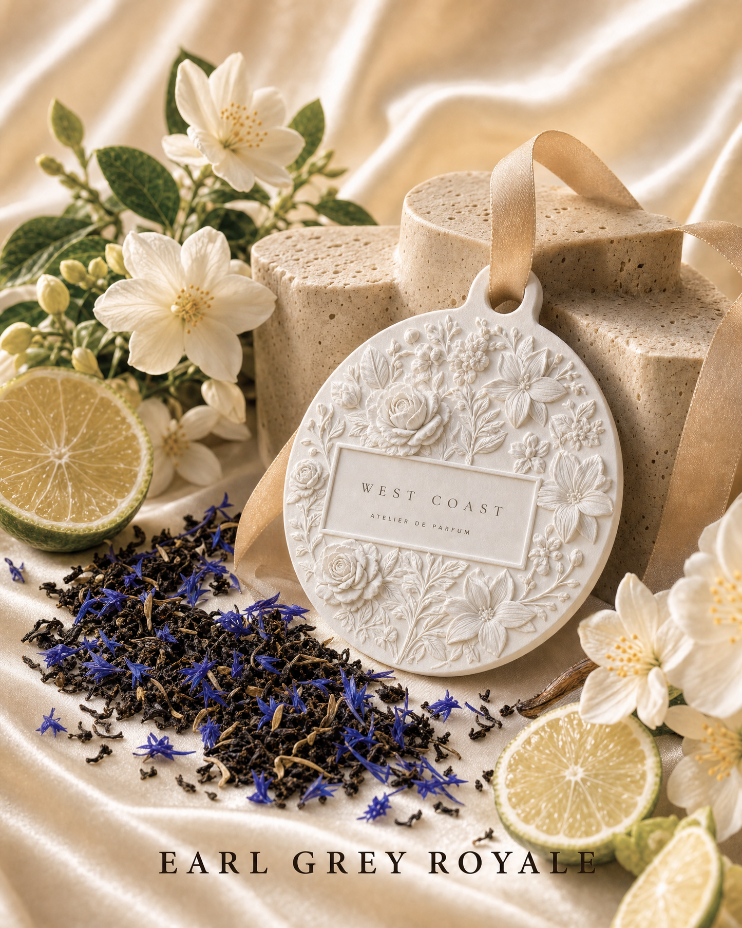 Natural Car Freshener | Gypsum Stone Pendant