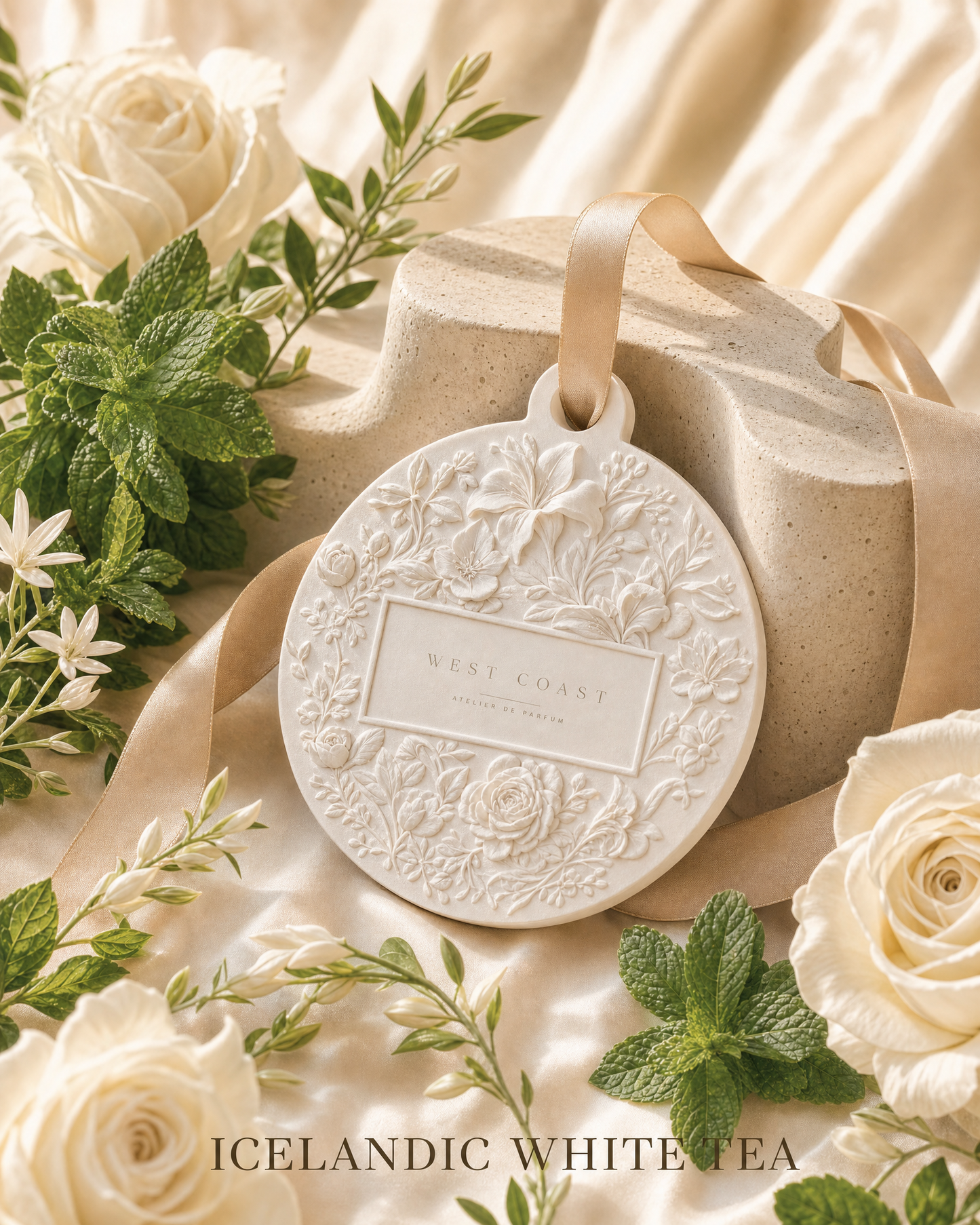 Natural Car Freshener | Gypsum Stone Pendant