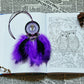 2" Tan Vision Seeker Dream Catcher with Quartz Crystal and Stones