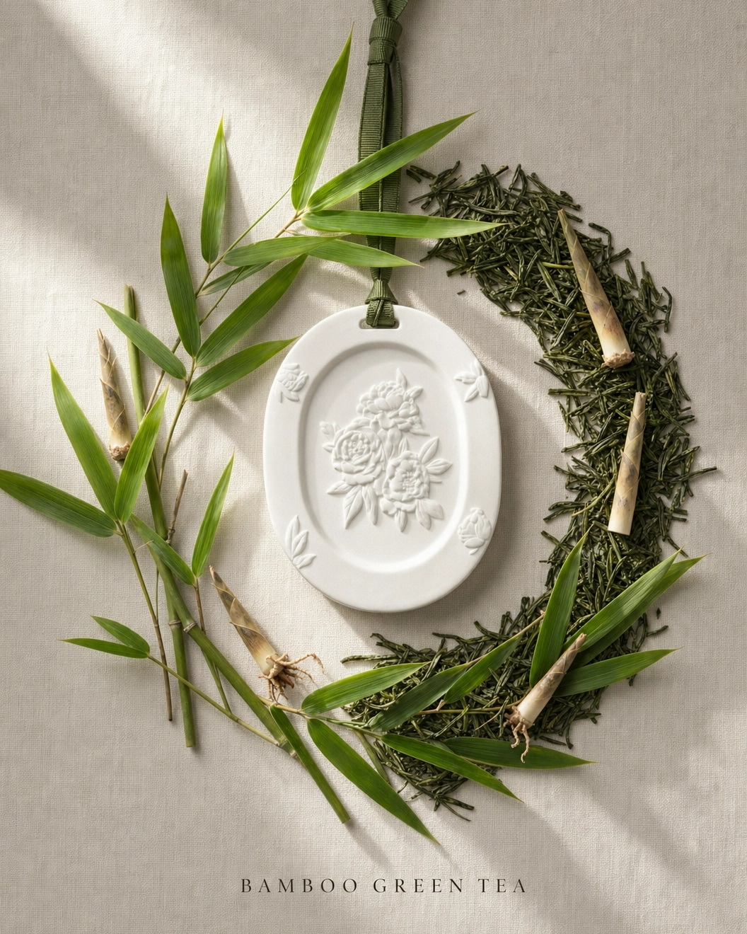 Botanical Stone Pendant  | The Oriental Blend