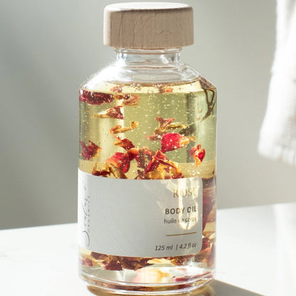 Rose bath and Body Oil (Sea Kelp Infused)
