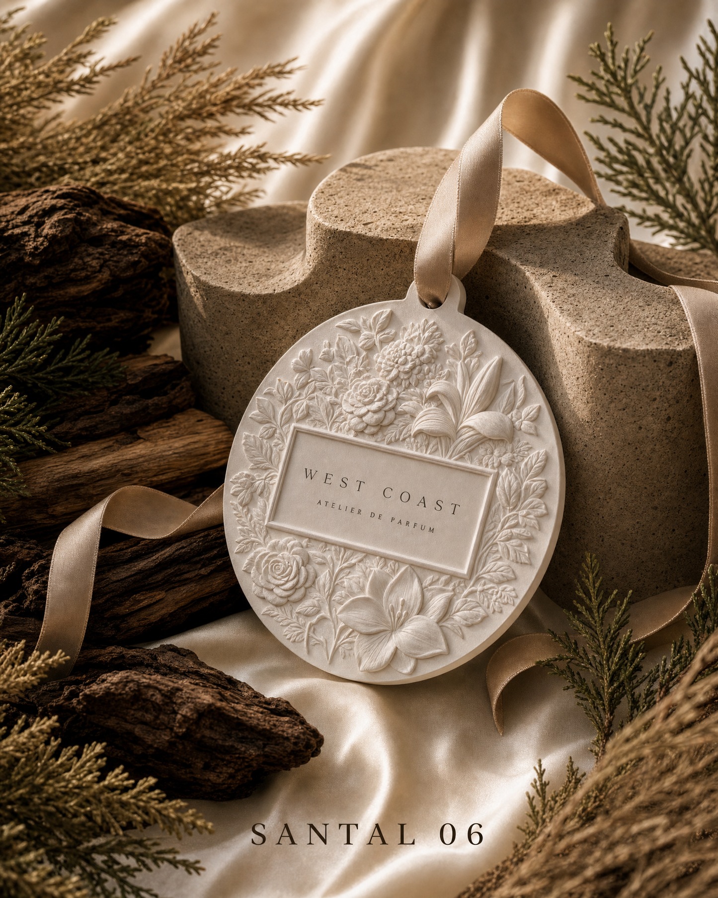 Natural Car Freshener | Gypsum Stone Pendant