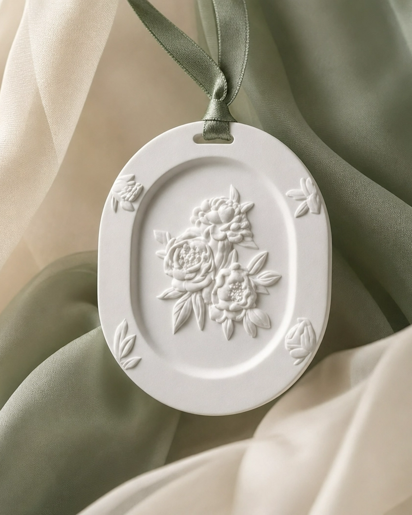 Botanical Stone Pendant  | The Oriental Blend